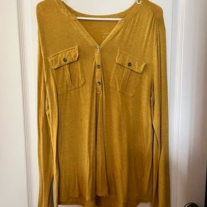Amber yellow casual top